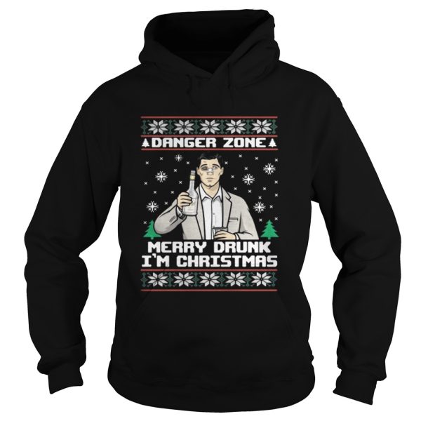 Archer a danger zone merry drunk I’m Christmas shirt