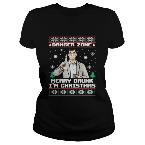 Archer a danger zone merry drunk I’m Christmas shirt