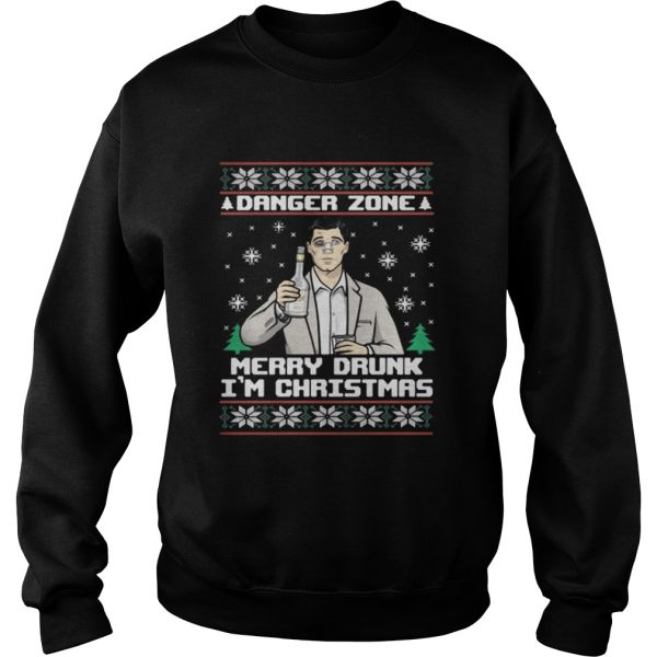 Archer a danger zone merry drunk I’m Christmas shirt