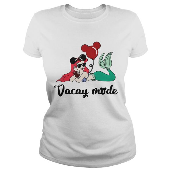 Ariel The Little Mermaid loves Mickey Mouse vacay mode shirt