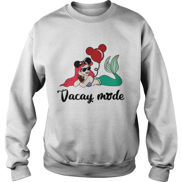 Ariel The Little Mermaid loves Mickey Mouse vacay mode shirt