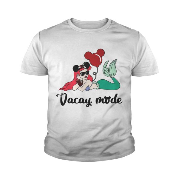 Ariel The Little Mermaid loves Mickey Mouse vacay mode shirt