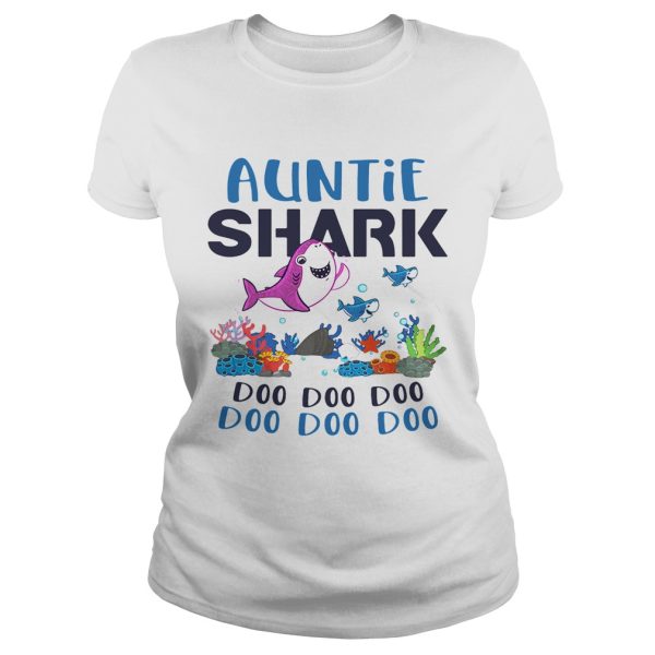 Auntie shark doo doo doo shirt