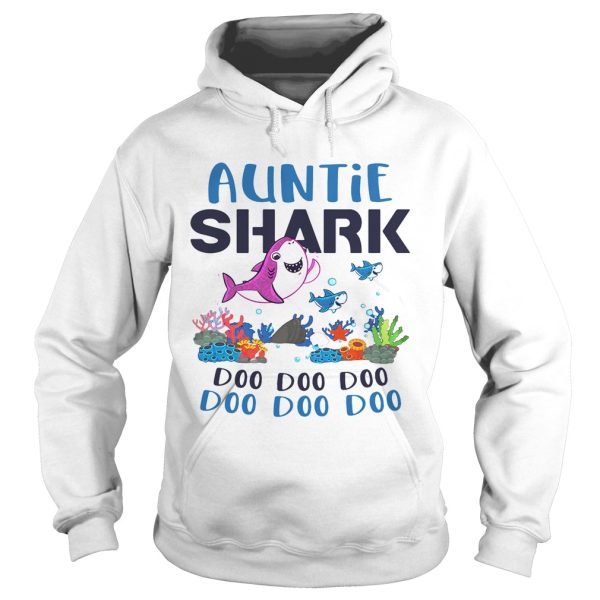 Auntie shark doo doo doo shirt