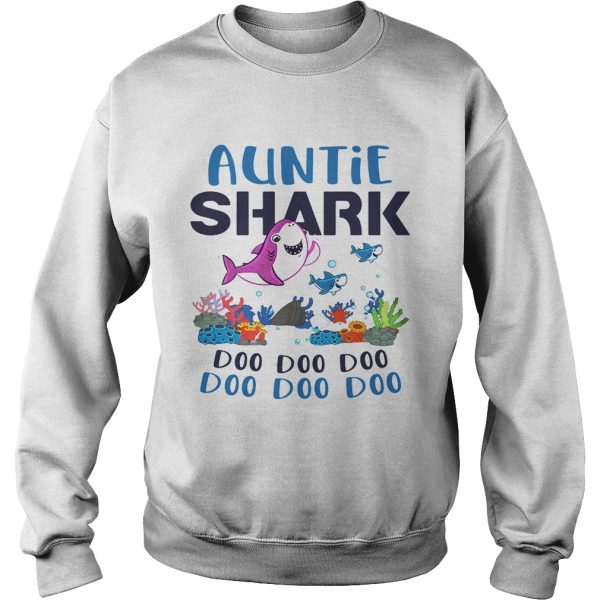 Auntie shark doo doo doo shirt