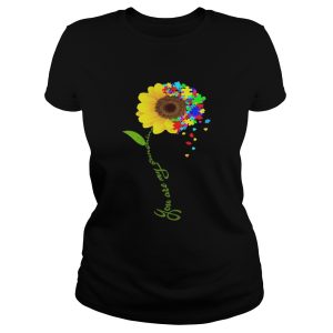 Autism Awareness Sunflower you are my sunshine shirt 1
