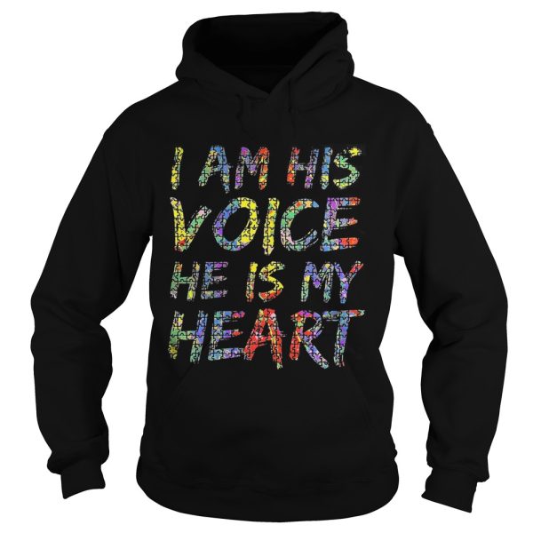 Autism I am his voice he is my heart shirt