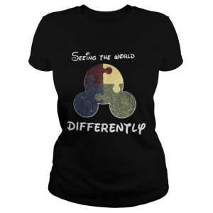 Autism Mickey mouse seeing the world differently shirt 1