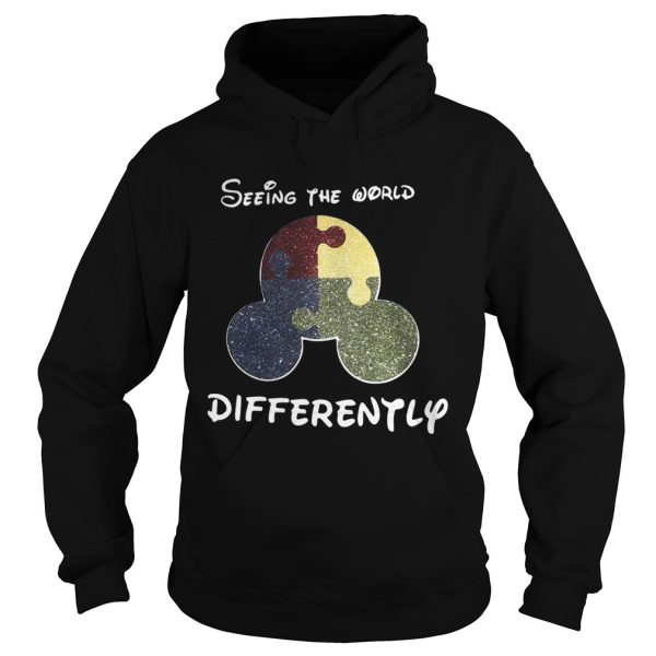 Autism Mickey mouse seeing the world differently shirt