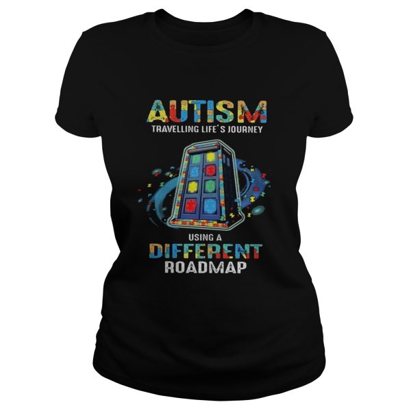 Autism traveling life’s journey using a different roadmap shirt