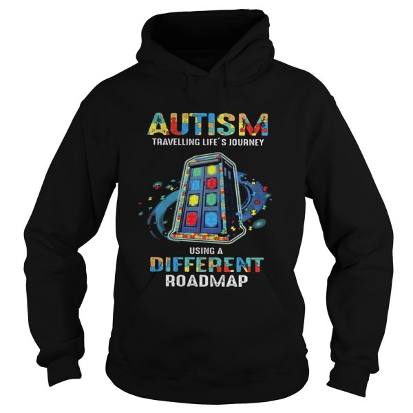 Autism traveling life’s journey using a different roadmap shirt