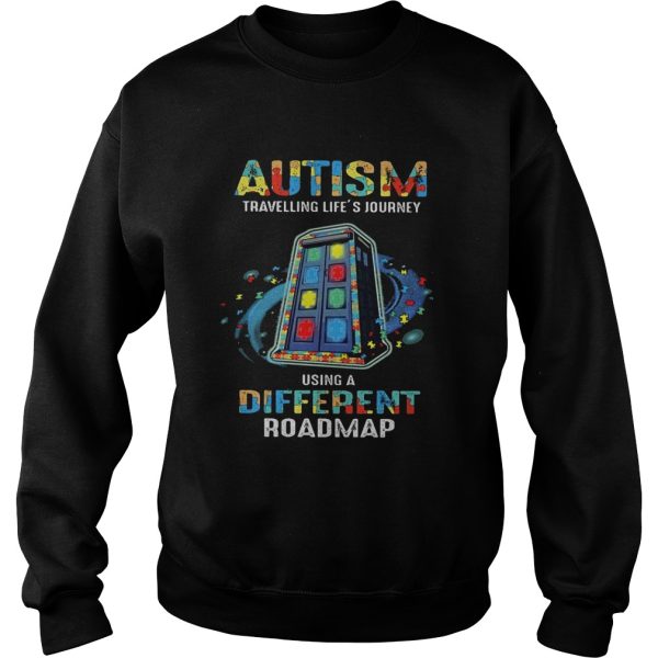 Autism traveling life’s journey using a different roadmap shirt