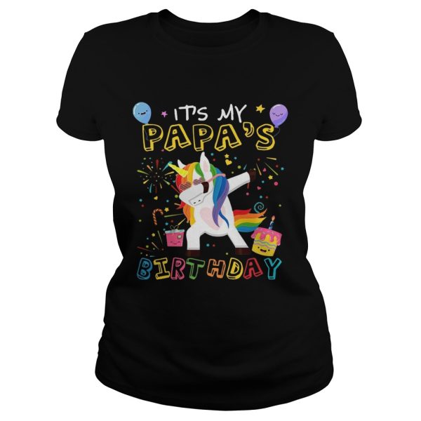 Awesome It’s My Papa’s Birthday Funny Kid T-Shirt