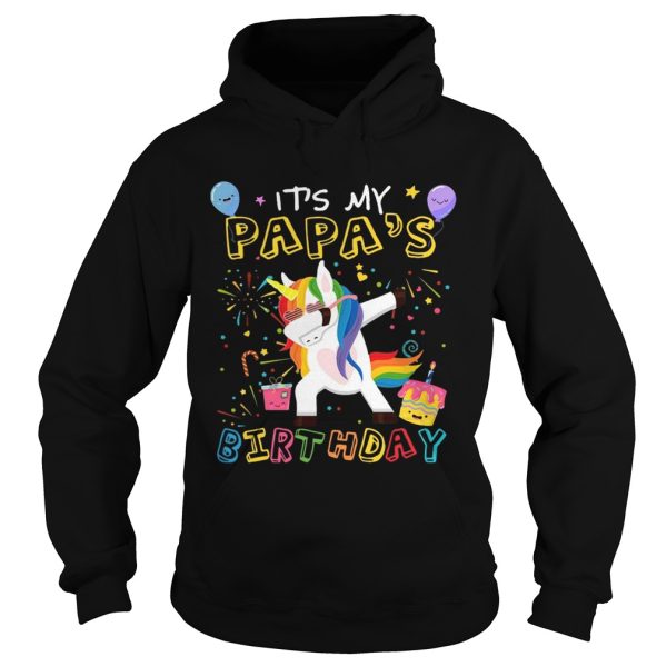 Awesome It’s My Papa’s Birthday Funny Kid T-Shirt