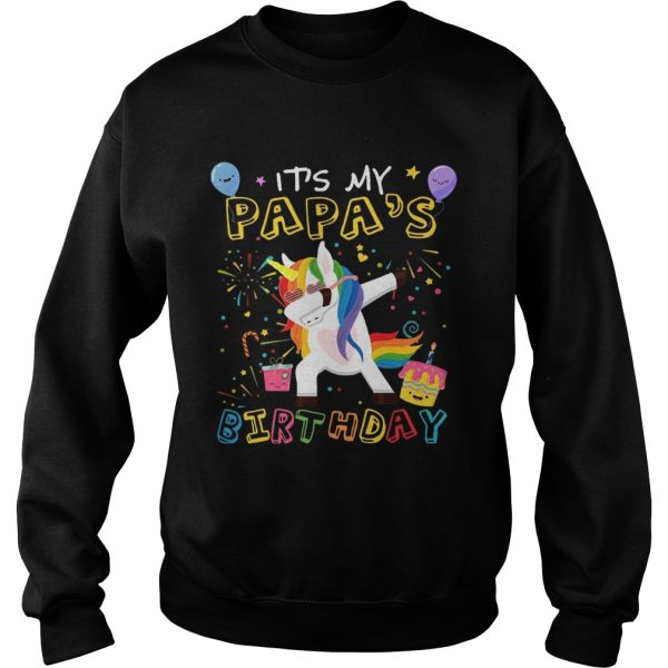 Awesome It’s My Papa’s Birthday Funny Kid T-Shirt