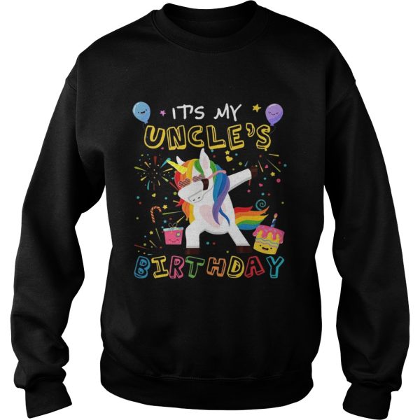 Awesome It’s My Uncle’s Birthday Funny Kid T-Shirt