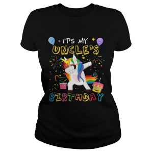 Awesome It's My Uncle's Birthday Funny Kid T Shirt 3