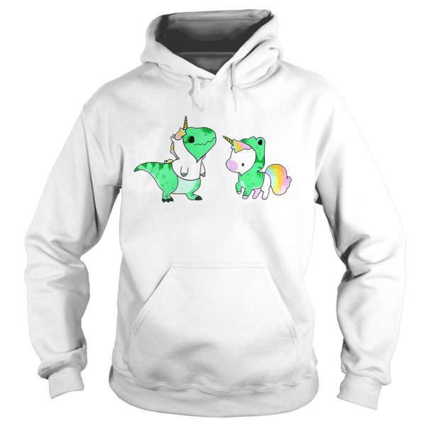 Baby Dinosaur T-Rex and Unicorn shirt