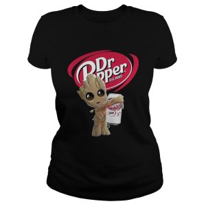 Baby Groot hug Dr Pepper shirt 2