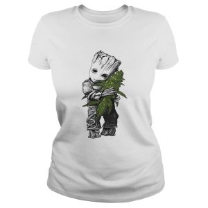 Baby Groot hug weed shirt 2