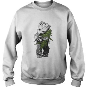 Baby Groot hug weed shirt 3