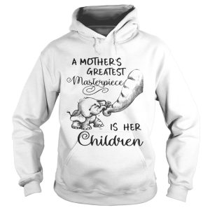 Baby elephant a mother's greatest masterpiece is her children shirt 2