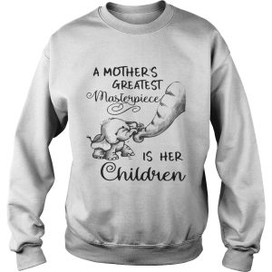 Baby elephant a mother's greatest masterpiece is her children shirt 3