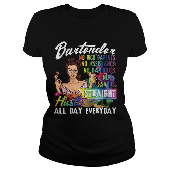 Bartender Straight Hustle All Day Everyday T shirt