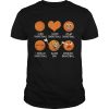 Basketball Emoji Many Face Emotion shirt
