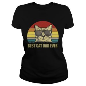 Best Cat Dad Ever Sunset shirt 1