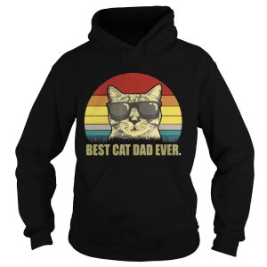 Best Cat Dad Ever Sunset shirt 2