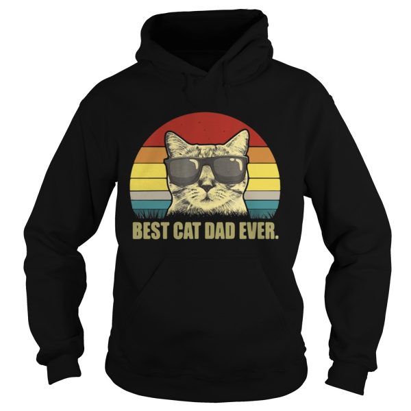 Best Cat Dad Ever Sunset shirt