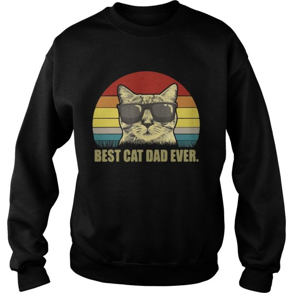 Best Cat Dad Ever Sunset shirt