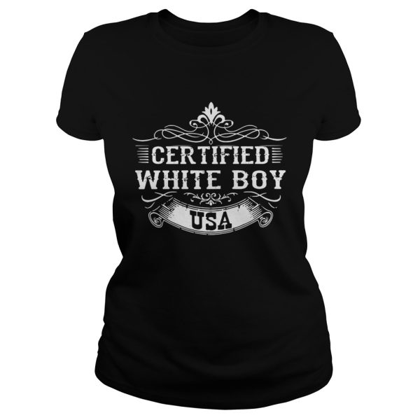 Best Certified white boy USA shirt