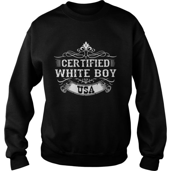 Best Certified white boy USA shirt