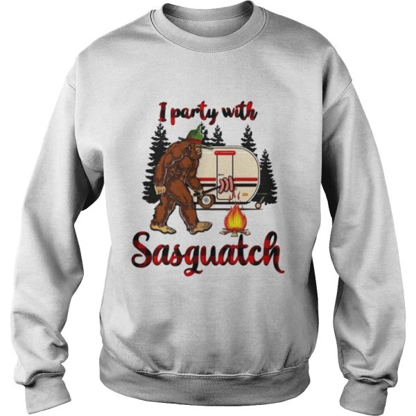 Bigfoot camping I party with Sasquatch shirt