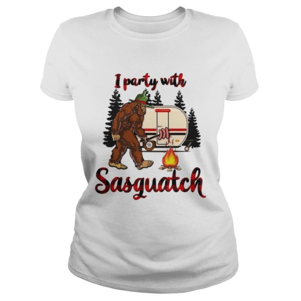 Bigfoot camping I party with Sasquatch shirt