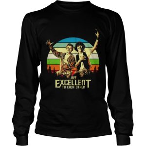 Bill and Ted's be excellent to each other vintage sunset shirt 1