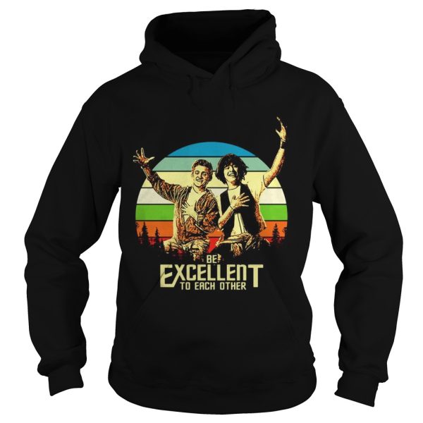 Bill and Ted’s be excellent to each other vintage sunset shirt