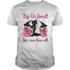 Black Cat Tattoo Breast Cancer Awareness Witch Big Or Small Lets Save Them All Halloween shirt