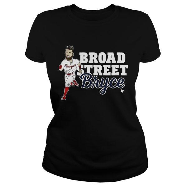 Broad Street Bryce Harper Phillies WoMen-T-Shirt