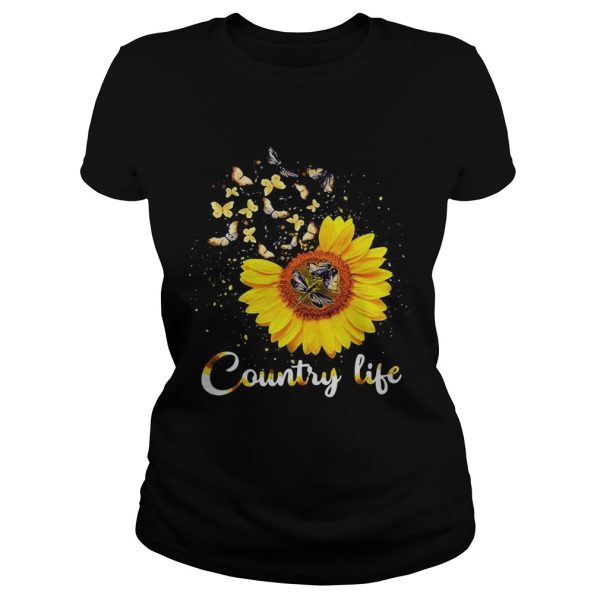 Butterfly Sunflower Country life shirt