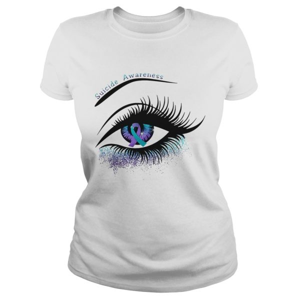 Cancer suicide awareness in the eye shirt