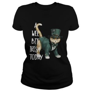 Cat A wee bit irish today shirt 1