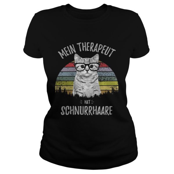 Cat Mein Therapeut hat Schnurrhaare shirts