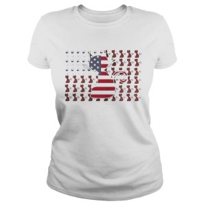 Cat and Wine American Flag shirt 1