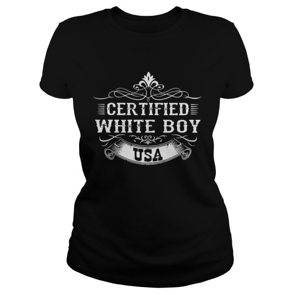 Certified white boy USA shirt