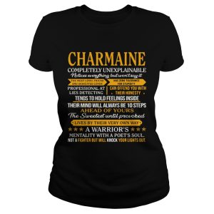 Charmaine completely unexplainable notices everything but won't say shirt 1
