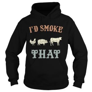Chicken Pig Cow I'd smoke that BBQ shirt 2