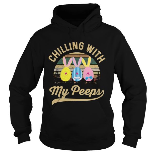 Chilling With My Peeps Cute Funny Easter T-shirt